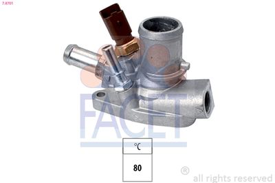 Thermostat, coolant FACET 7.8701