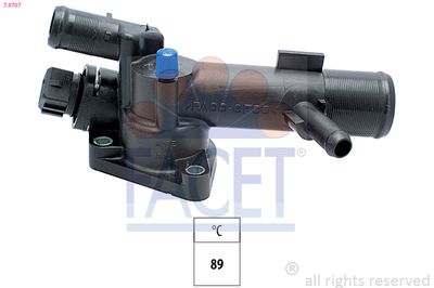 Thermostat, coolant FACET 7.8707