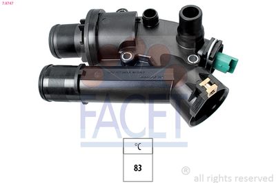 Thermostat, coolant FACET 7.8747