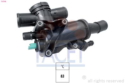 Thermostat, coolant FACET 7.8748