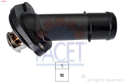 Thermostat, coolant FACET 7.8779