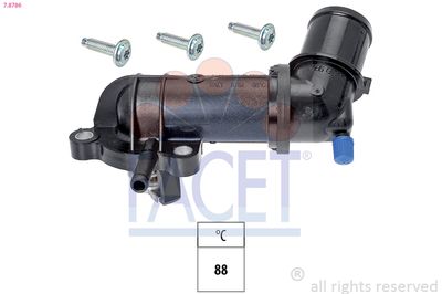 Thermostat, coolant FACET 7.8786