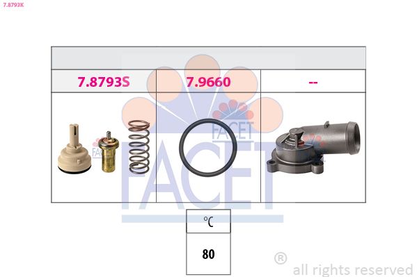 FACET 7.8793K Thermostat, coolant