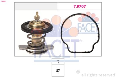 Thermostat, coolant FACET 7.8805