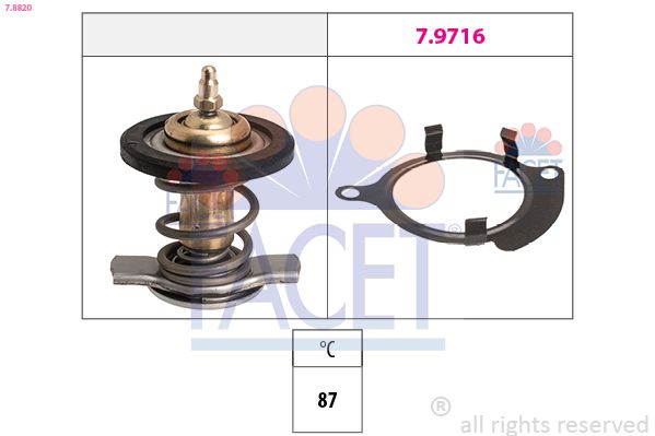 FACET 7.8820 Thermostat, coolant
