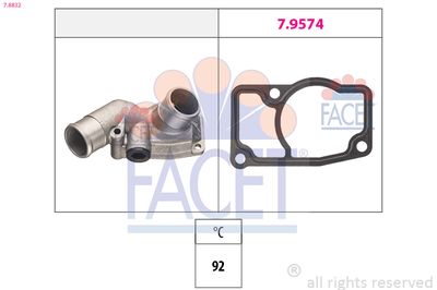 Thermostat, coolant FACET 7.8832