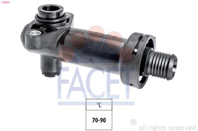 Thermostat, exhaust gas recirculation cooling FACET 7.8835