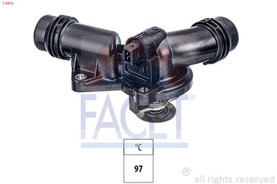 Thermostat, coolant FACET 7.8859