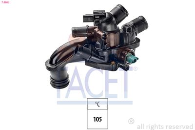 Thermostat, coolant FACET 7.8863
