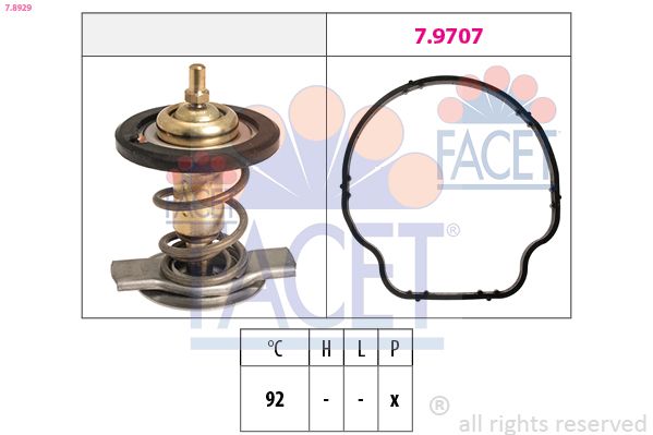 FACET 7.8929 Thermostat, coolant
