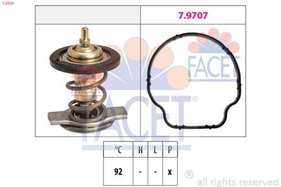 Thermostat, coolant FACET 7.8929