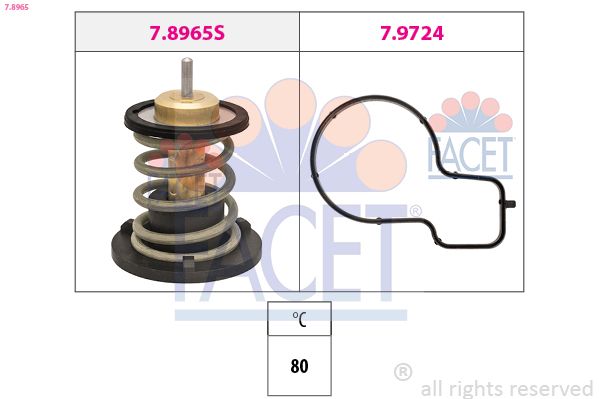 FACET 7.8965 Thermostat, coolant
