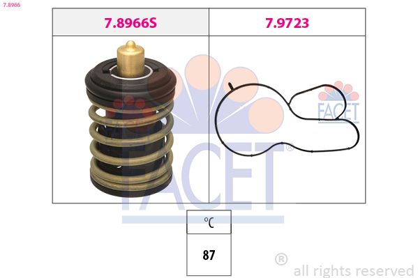 FACET 7.8966 Thermostat, coolant