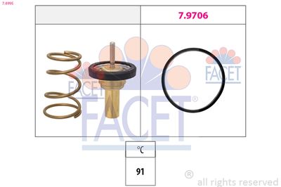 Thermostat, coolant FACET 7.8995