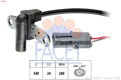 Sensor, crankshaft pulse FACET 9.0016