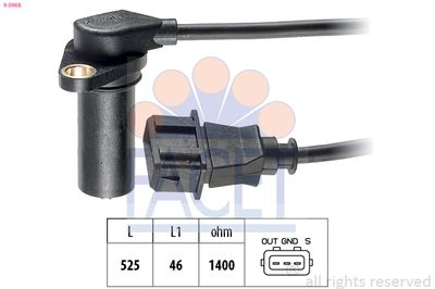 Sensor, crankshaft pulse FACET 9.0068