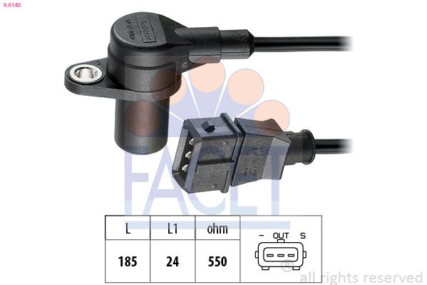 FACET 9.0140 Sensor, crankshaft pulse