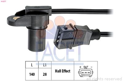 Sensor, engine speed FACET 9.0277