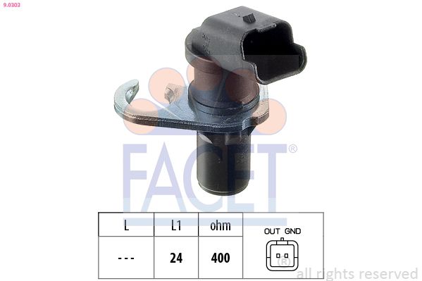 FACET 9.0303 Sensor, crankshaft pulse