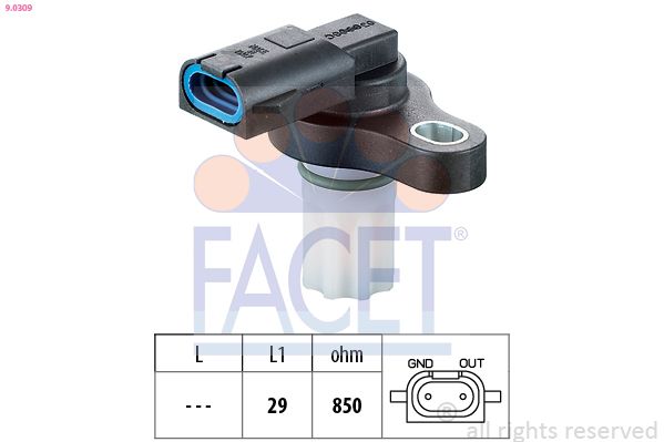 FACET 9.0309 RPM Sensor, automatic transmission