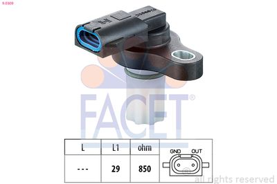 RPM Sensor, automatic transmission FACET 9.0309