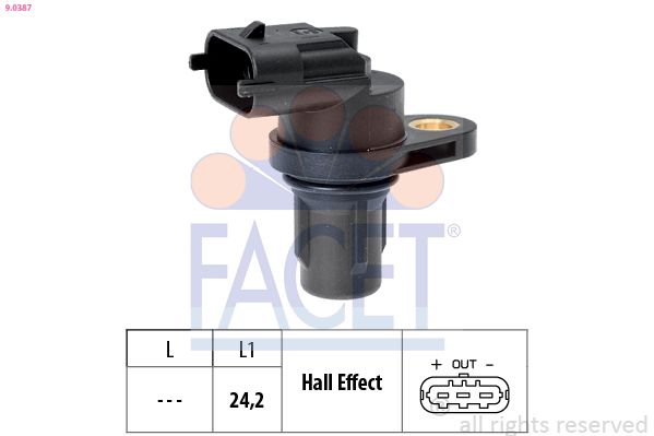 FACET 9.0387 Sensor, camshaft position