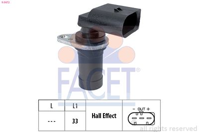 Sensor, crankshaft pulse FACET 9.0472