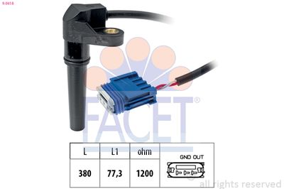 RPM Sensor, automatic transmission FACET 9.0618