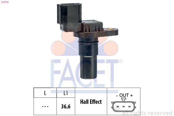 FACET 9.0710 RPM Sensor, automatic transmission