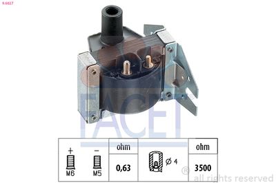Ignition Coil FACET 9.6027