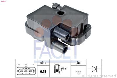Ignition Coil FACET 9.6317