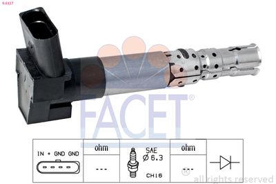 Ignition Coil FACET 9.6337