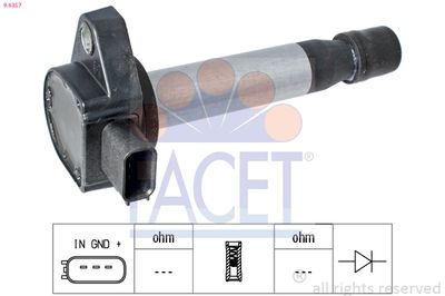 Ignition Coil FACET 9.6357