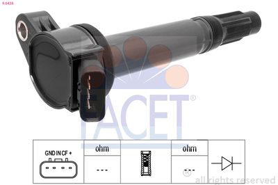 Ignition Coil FACET 9.6438