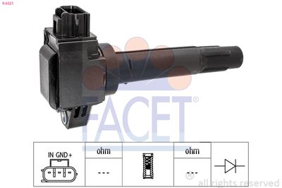 Ignition Coil FACET 9.6521