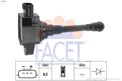Ignition Coil FACET 9.6543