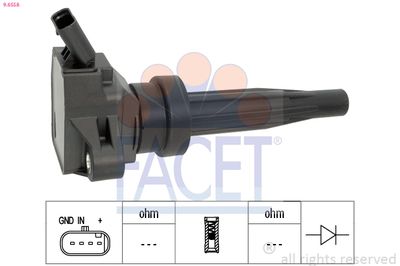 Ignition Coil FACET 9.6558