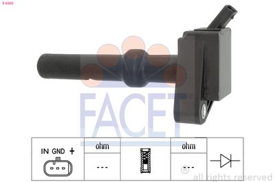 Ignition Coil FACET 9.6560