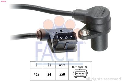 Sensor, crankshaft pulse FACET 9.0056