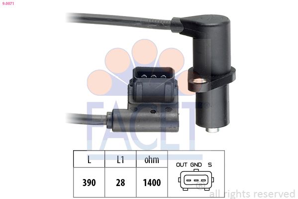FACET 9.0071 Sensor, engine speed