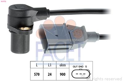 Sensor, crankshaft pulse FACET 9.0172