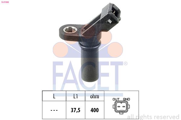 FACET 9.0188 Sensor, crankshaft pulse