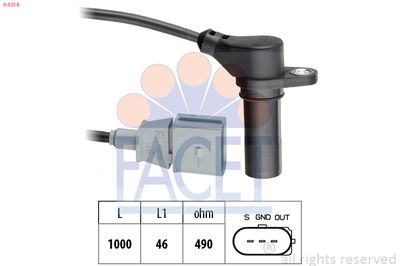 Sensor, crankshaft pulse FACET 9.0218