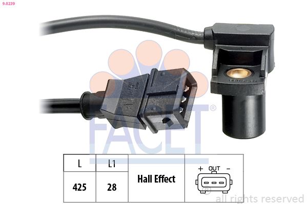 FACET 9.0239 Sensor, camshaft position