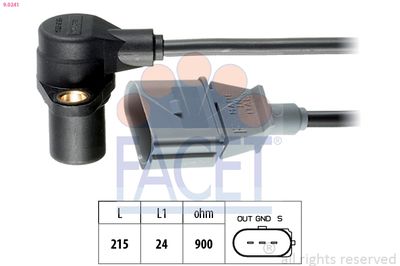 Sensor, crankshaft pulse FACET 9.0241