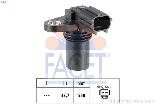 FACET 9.0281 Sensor, camshaft position