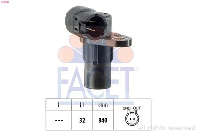 Sensor, crankshaft pulse FACET 9.0291