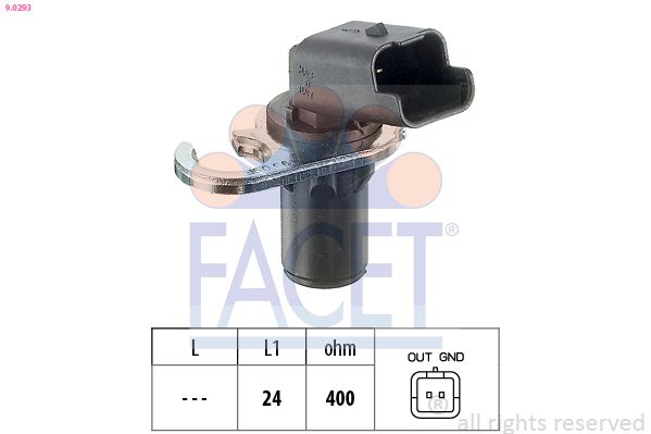 FACET 9.0293 Sensor, crankshaft pulse
