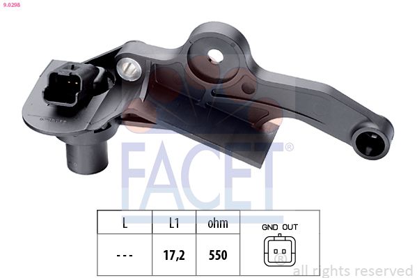 FACET 9.0298 Sensor, crankshaft pulse
