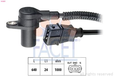 Sensor, crankshaft pulse FACET 9.0301